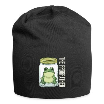 Frogs Catch Frog Hunter Frog Catcher - Jersey Beanie - black - Front
