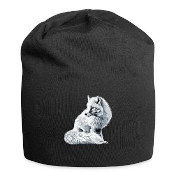 Renard arctique Polarfüchse Polarfuchs - Bonnet en jersey - noir - Devant