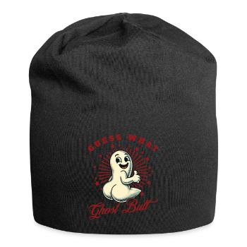 Devinez ce que les fantômes disent drôles de fantômes - Bonnet en jersey - noir - Devant