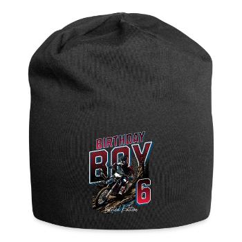 6e anniversaire de motocross - Bonnet en jersey - noir - Devant