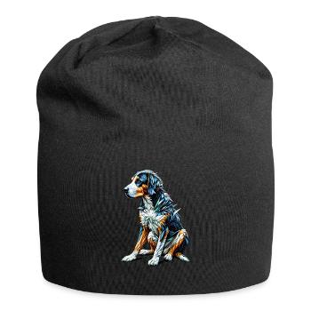 Polygon Art Swiss Hound - Jersey Beanie - black - Front