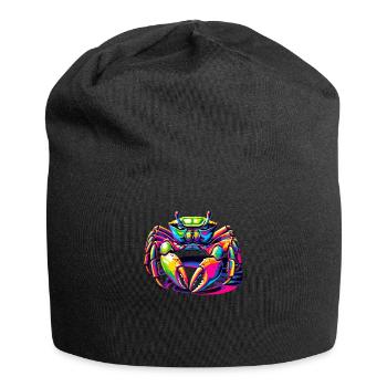 Colorful Pop Art Crab Crabs - Jersey Beanie - black - Front