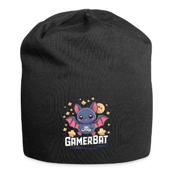 Mignon Gaming Bat Gamebat pour les amateurs de chauves-souris - Bonnet en jersey - noir - Devant
