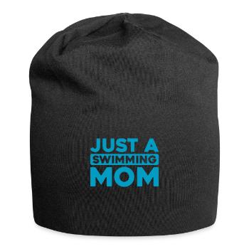 Nageur nageur juste une maman nageuse - Bonnet en jersey - noir - Devant