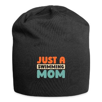 Nageur nageur juste une maman nageuse - Bonnet en jersey - noir - Devant