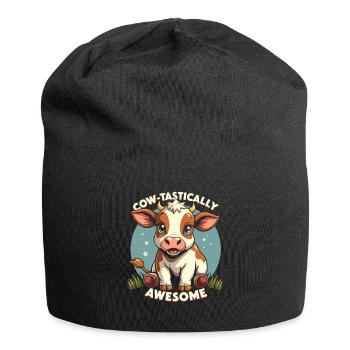 Cows Moo Cow Moo Cattle Dairy Cow Dairy Farmer - Jersey Beanie - black - Front