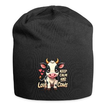 Cows Moo Cow Moo Cattle Dairy Cow Dairy Farmer - Jersey Beanie - black - Front