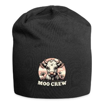 Cows Moo Cow Moo Cattle Dairy Cow Dairy Farmer - Jersey Beanie - black - Front