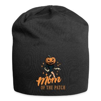 Maman du champ de citrouilles drôle disant Halloween - Bonnet en jersey - noir - Devant