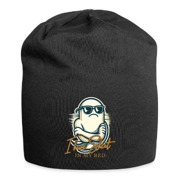 Unheimlich Lustiger Geister Spruch i have sheet - Jersey Beanie - black - Front