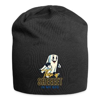 Funny Ghost Saying Occult Halloween Ghost - Jersey Beanie - black - Front