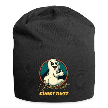 Guess What Ghosts Butt Funny Ghosts Saying - Jersey Beanie - black - Front
