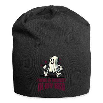 Funny Ghost Saying Occult Halloween Ghost - Jersey Beanie - black - Front