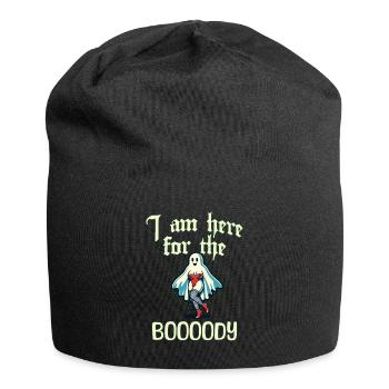 Drôle de fantôme disant costume d’Halloween - Bonnet en jersey - noir - Devant