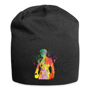 Boxing Fighter Kids Boxing Match Boxer - Jersey Beanie - black - Front