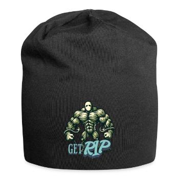 Lustiger Wortspiel Spruch Muskulöser Zombie - Jersey-Beanie - Schwarz - Vorne