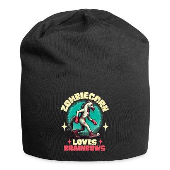 Zombie Einhorn Liebhaber Lustiger Halloween Spruch - Jersey-Beanie - Schwarz - Vorne