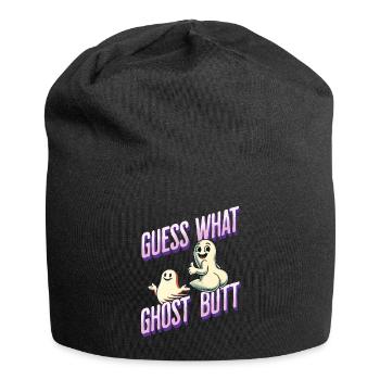 Halloween Kostüm Geister Hintern Lustiger Spruch - Jersey-Beanie - Schwarz - Vorne