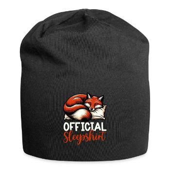Chemise de nuit officielle Funny Fox Pyjamas - Bonnet en jersey - noir - Devant