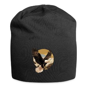 Bald Eagle Weißkopfseeadler - Jersey Beanie - black - Front