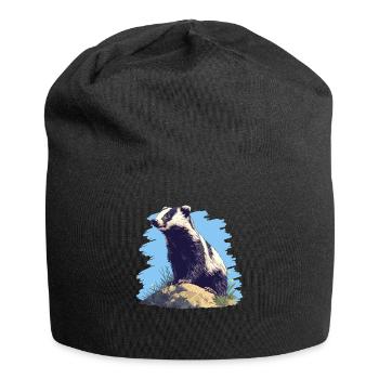 Badger Dachse Dachs - Jersey-Beanie - Schwarz - Vorne