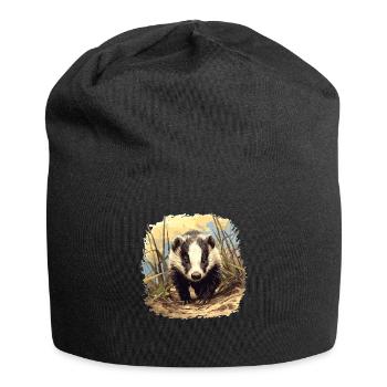 Badger Dachse Dachs - Jersey-Beanie - Schwarz - Vorne
