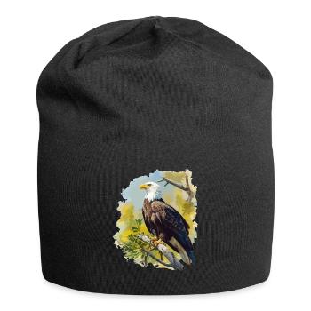 Bald Eagle Weißkopfseeadler - Jersey Beanie - black - Front