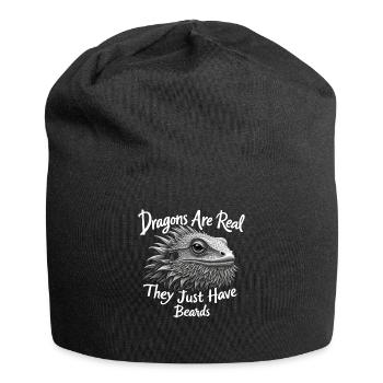 Bearded Dragon Bartagame - Jersey Beanie - black - Front
