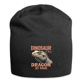 Bearded Dragon Bartagame - Jersey Beanie - black - Front