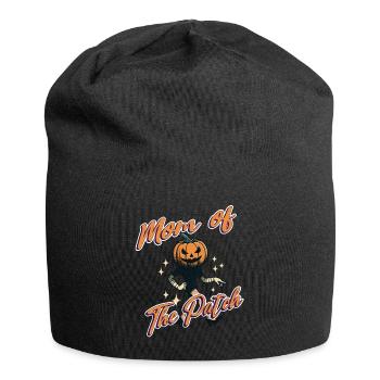 Maman du champ de citrouilles drôle de dicton à Halloween - Bonnet en jersey - noir - Devant