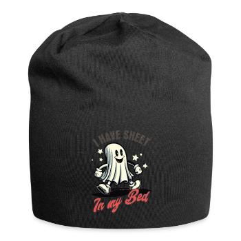 Funny Ghost Saying Halloween Costume - Jersey Beanie - black - Front