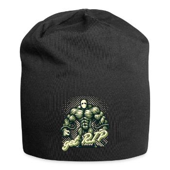 Get R.I.P Lustiger Wortspiel Spruch Muskulöser - Jersey-Beanie - Schwarz - Vorne
