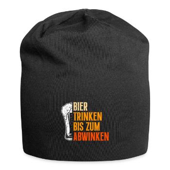 Drink beer until you drop Bavaria Beer Tent - Jersey Beanie - black - Front
