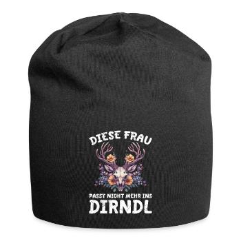 Dirndl zu klein Trachtenshirt Damen Trachten Dirndl - Bonnet en jersey - noir - Devant