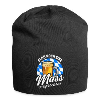 Bloß noch eine Maß Bier Bayern - Jersey-Beanie - Schwarz - Vorne