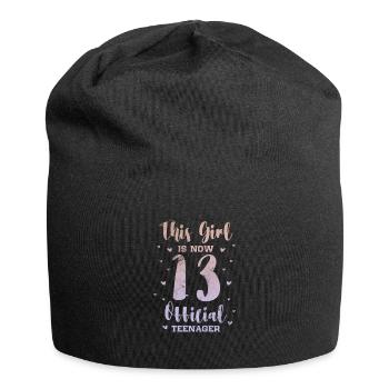 Teenager - Jersey-Beanie - Schwarz - Vorne