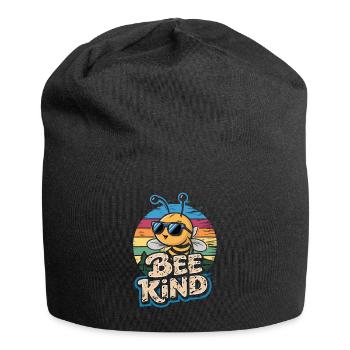 Bee Kind Biene - Jersey-Beanie - Schwarz - Vorne