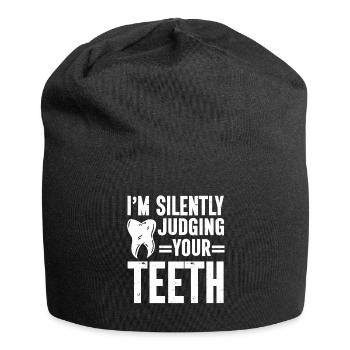 Dentist Dental - Jersey-Beanie - Schwarz - Vorne