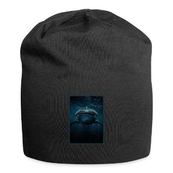 Whale Shark Walhaie Walhai - Jersey-Beanie - Schwarz - Vorne