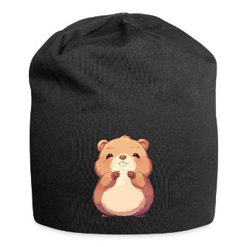 Beaver Biber - Bonnet en jersey - noir - Devant