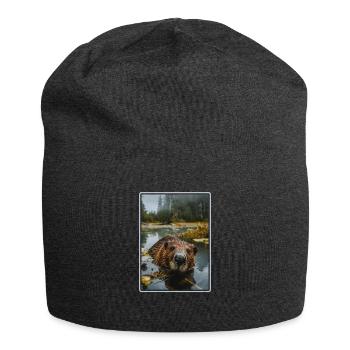 Beaver Biber - Jersey-Beanie - Anthrazit - Vorne