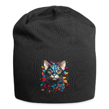 Chat du Bengale - Bonnet en jersey - noir - Devant