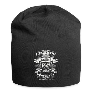 77th Birthday Original August 1947 Born 1947 - Jersey Beanie - black - Front