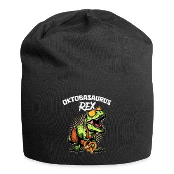 Oktobasaurus Rex Pretzelrex Pretzelsaurus - Jersey-Beanie - Schwarz - Vorne