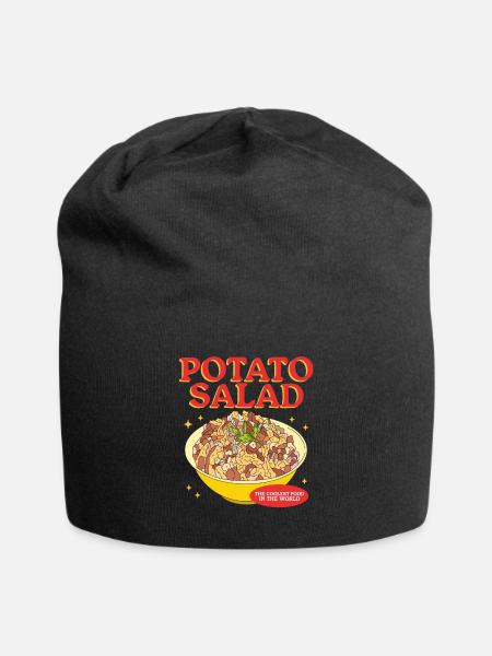 Kartoffelsalat Erdäpfelsalat Geschenke - Jersey-Beanie - Schwarz