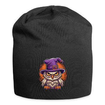 Halloween Witch Costume Witch Broom - Jersey Beanie - black - Front