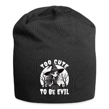 Costume de sorcière d’Halloween Balai de sorcière - Bonnet en jersey - noir - Devant