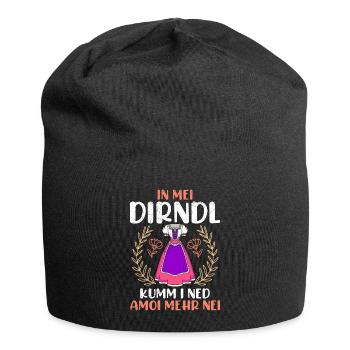 Dirndl zu klein Trachtenshirt Damen Trachten Dirndl - Bonnet en jersey - noir - Devant