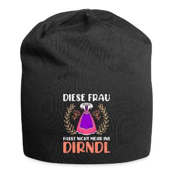 Dirndl zu klein Trachtenshirt Damen Trachten Dirndl - Bonnet en jersey - noir - Devant