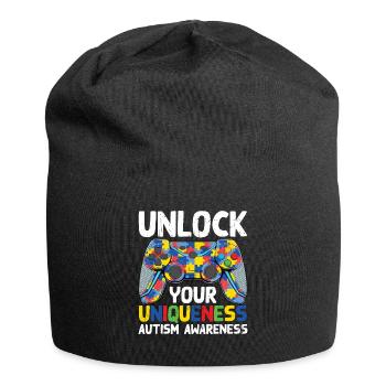 Autism - Jersey Beanie - black - Front